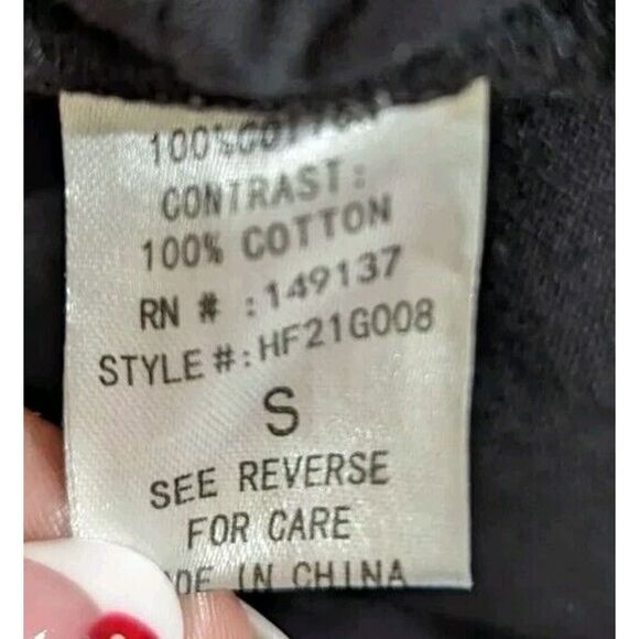 Hyfve Black Destroyed Distressed High Waisted Jean Shorts Size Small - Picture 4 of 4